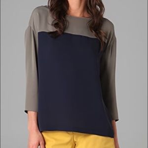 Theory Mendela Silk Blouse